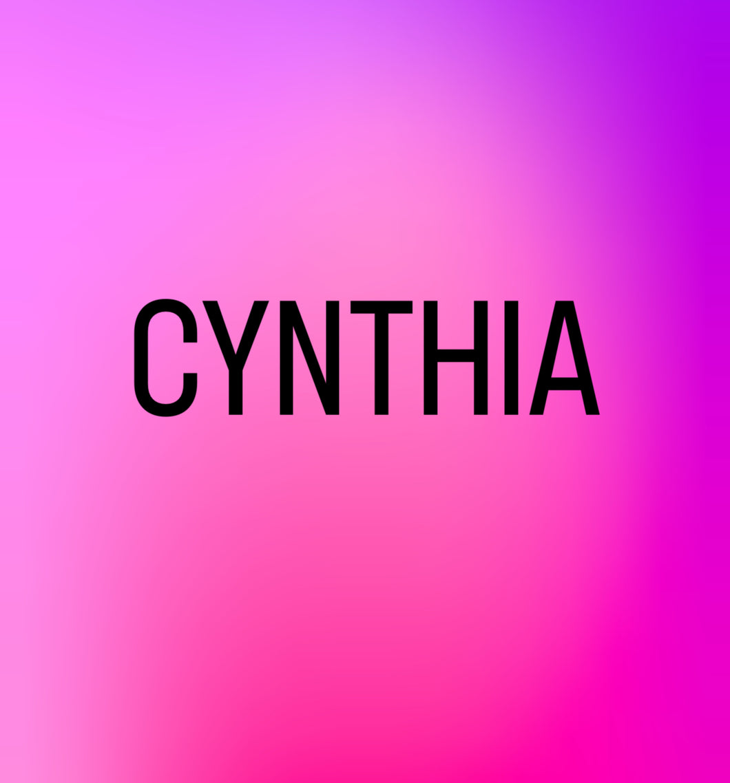 MTO For Cynthia